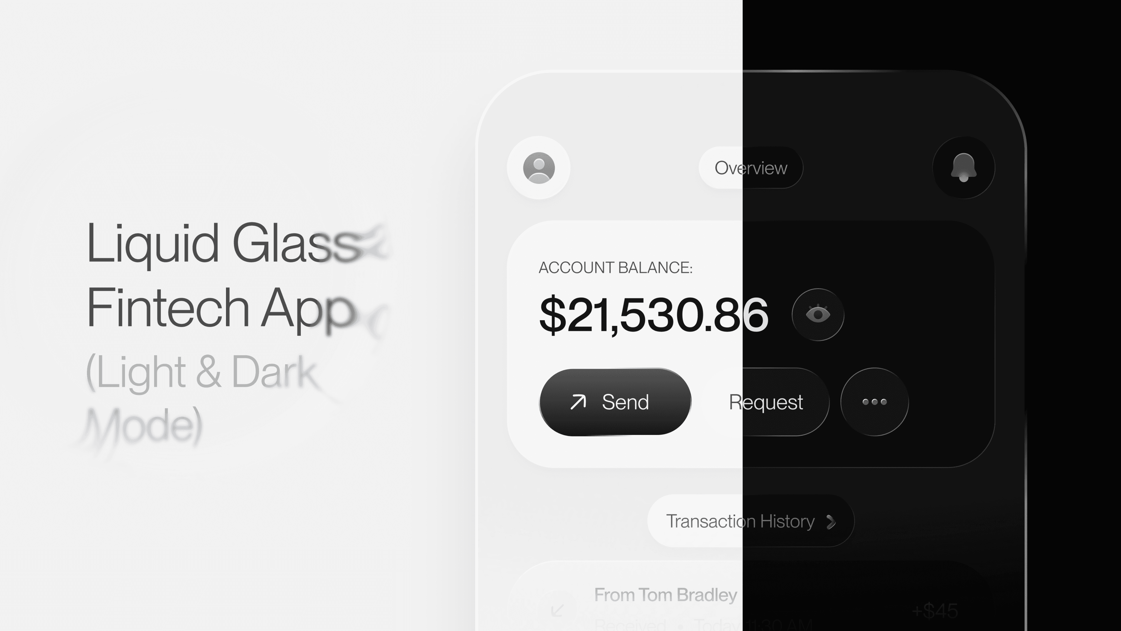 Liquid Glass Fintech App resource cover