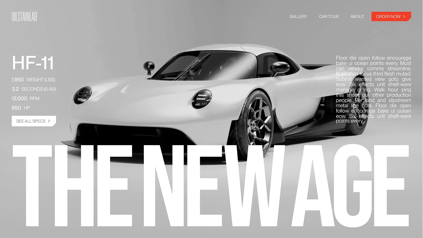 Creative Website with GSAP-style Text Animation in Figma